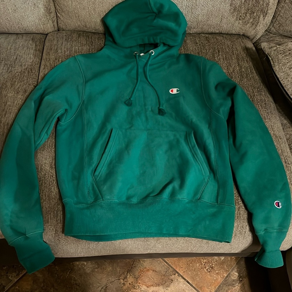 Green Champion hoodie